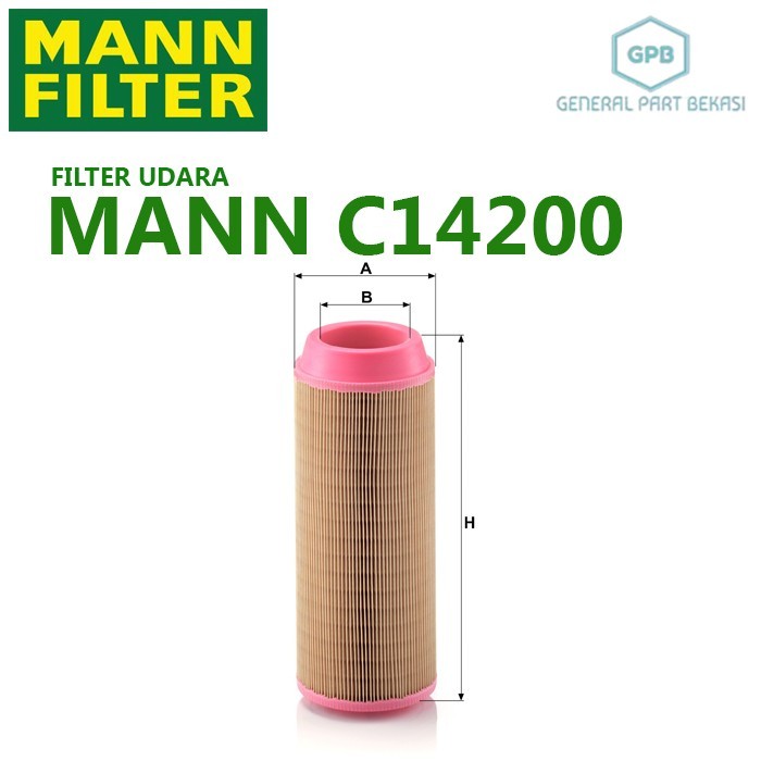 Air Filter Udara Mann C14200 C 14200 P778984 1319142 49462 E1600L