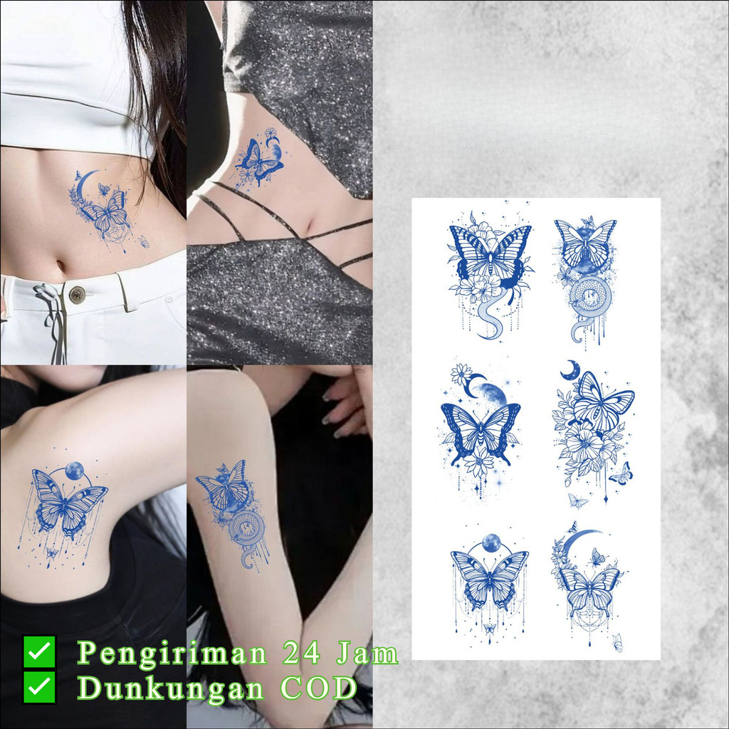 

[K.Anissa] Pengiriman 24 Jam ✅ Tato Temporer Tatto Temporary Tahan Lama 15 Hari Tato Temporer Anti Air | 11*18CM Berbagai Pilihan Pola