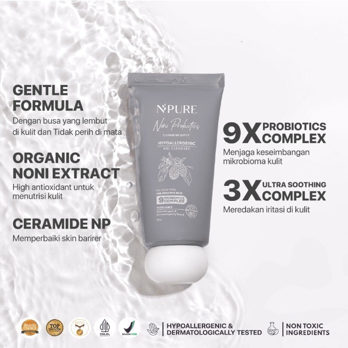 NPURE Noni Probiotics Gel Cleanser – Face Wash