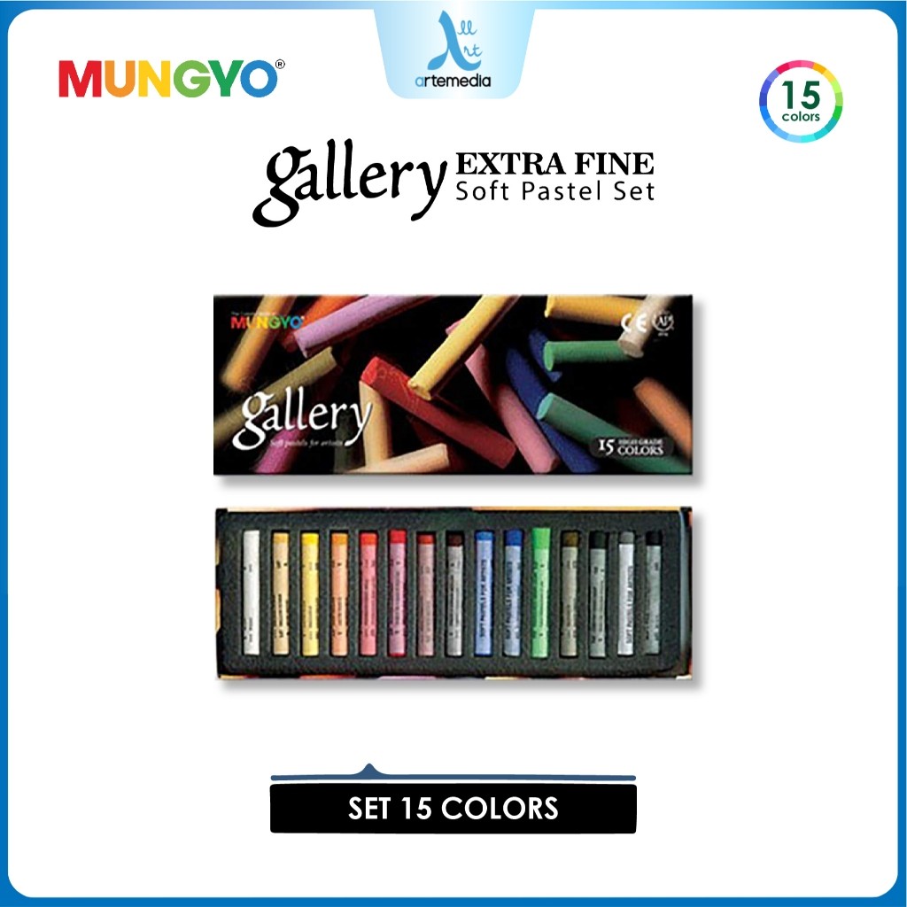 

Gramedia Surabaya - Mungyo Gallery Artists Extra Fine Soft Pastel Set 15 Crayon but