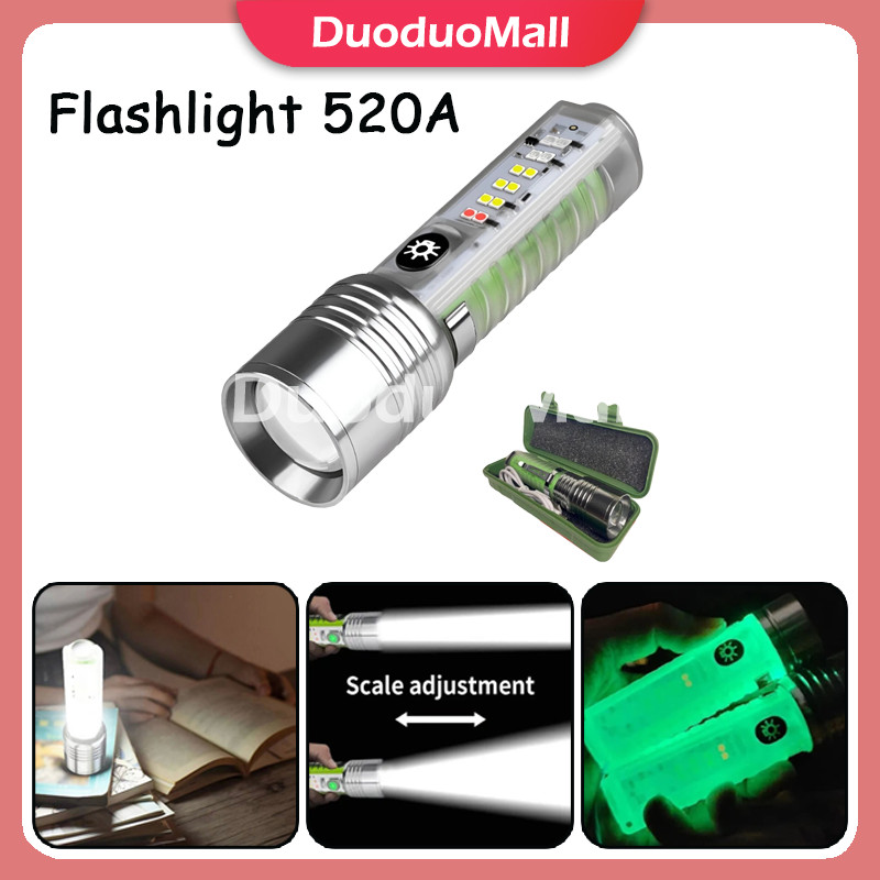 Senter Transparan 520a / Senter LED Magnet