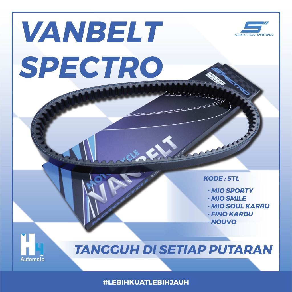 Van Belt Spectro V Belt Vanbelt Mio Karbu Sporty Mio Smile Mio Soul Karbu Fino Karbu Nouvo Vbelt Rac