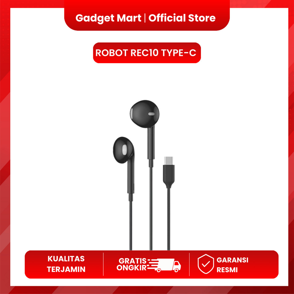 ROBOT REC10 Headset TYPE-C  BLACK