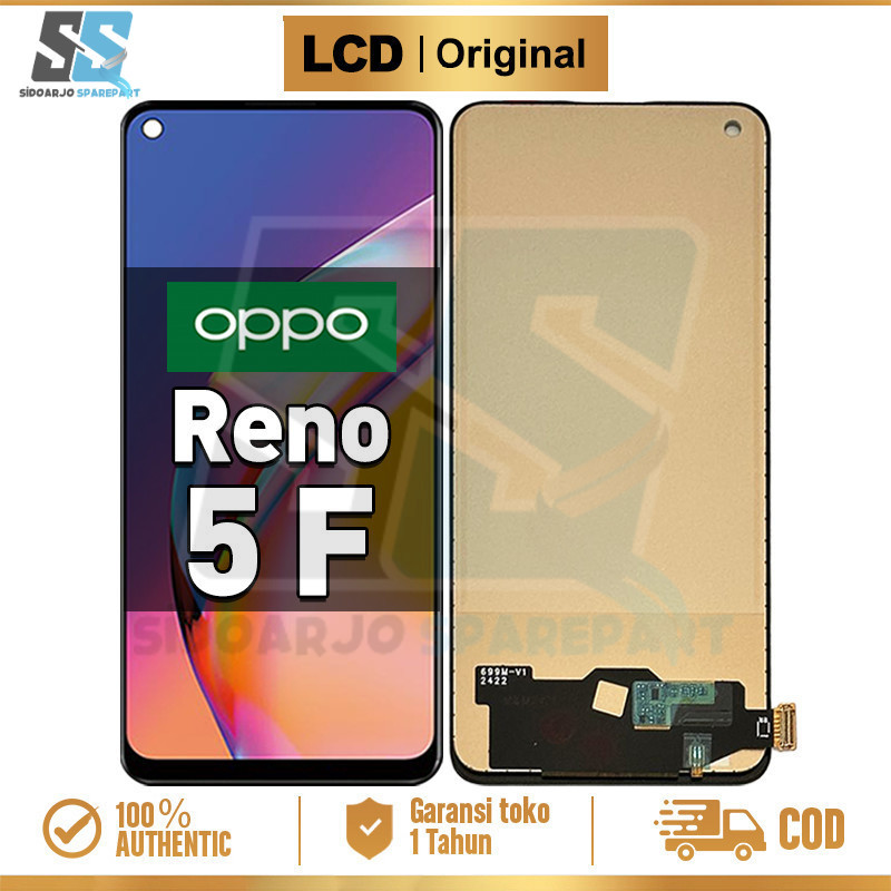 Original LCD OPPO Reno 5F Fullset ori asli hp Touchscreen Murah For Glass Touch Screen Digitizer