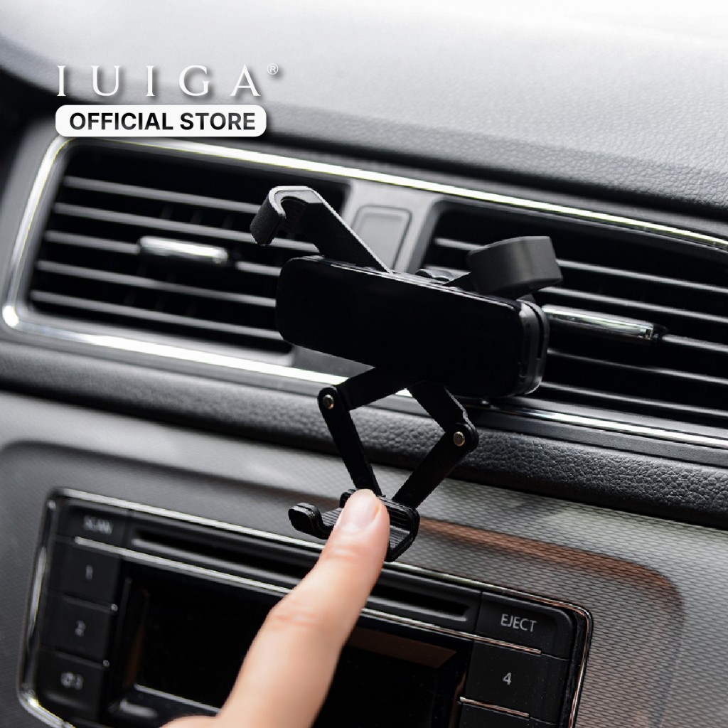IUIGA Gravity Car Phone Holder - Holder Penjepit HP Mobil Otomatis Anti Jatuh