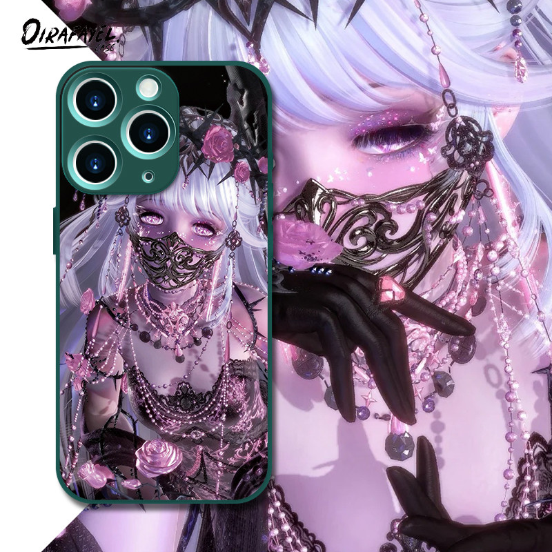 Casing beauty Dark Rose Shining Nikki pattern For Iphone 6 7 11 12 13 14 15 plus pro max X XS XR