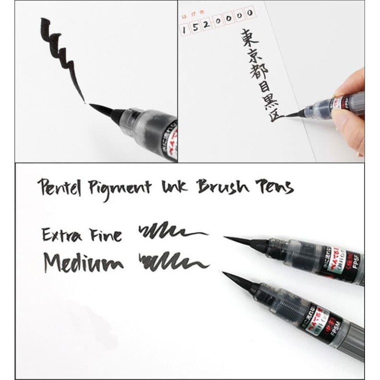 

best -ID 21106 Brush pen : Pentel Pigment Ink Brush Pen / 1 pc - Extra Fine