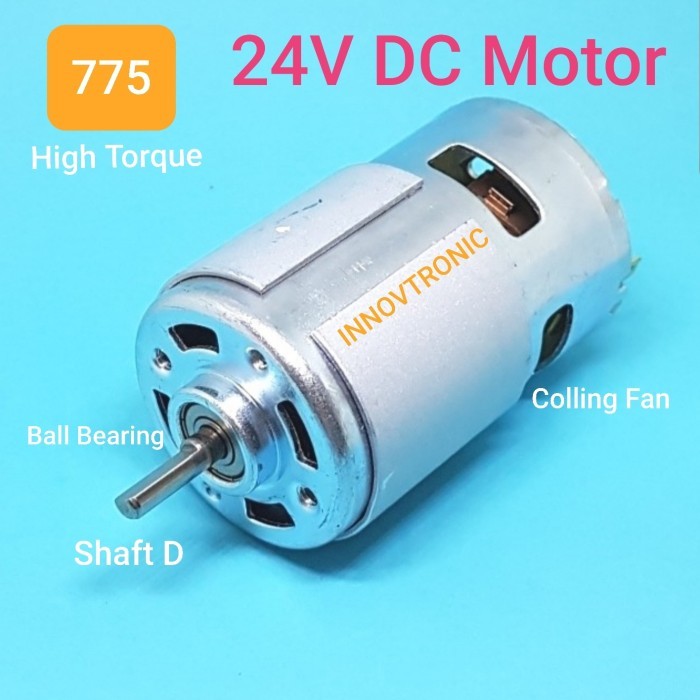 775 Motor Shaft D DC24V 13000R Hi Speed & Torque Brush Motor