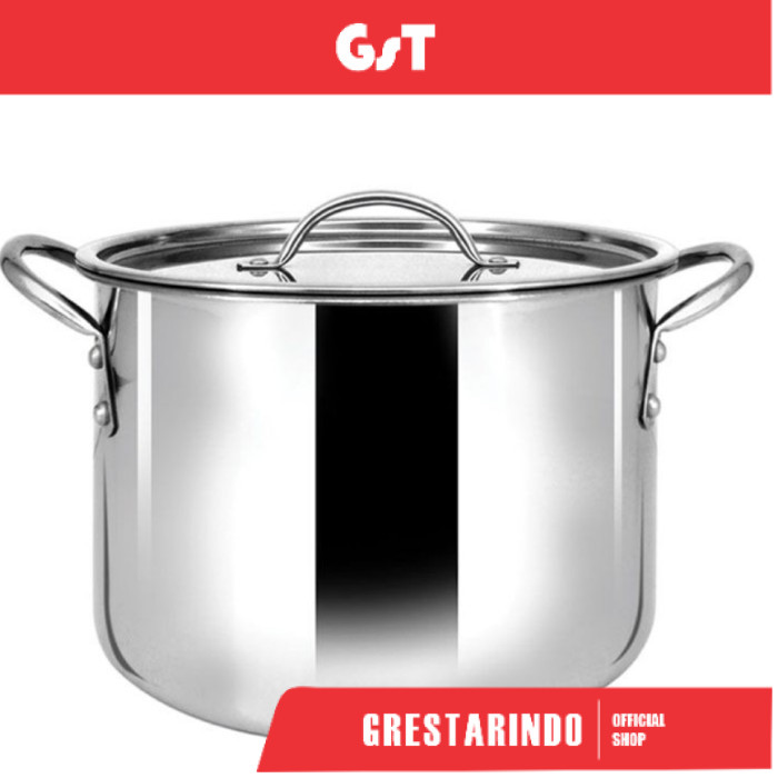 Panci Besar Stock Pot Stainless Steel 304 Maxim Maspion