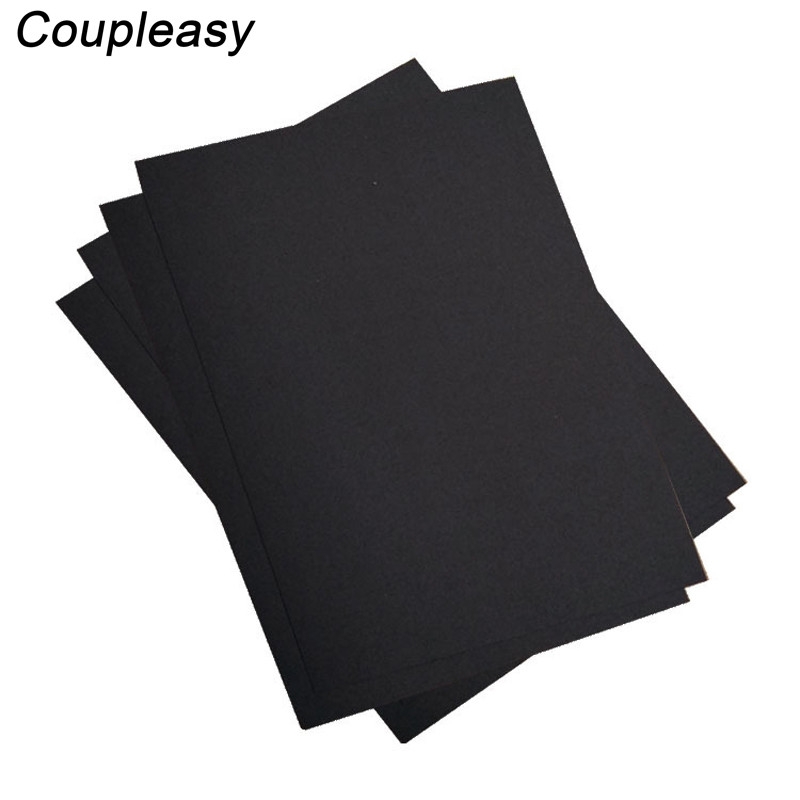 

70-400g Black Kraft Paper Thicken Craft Paper Postcard Cardboard DIY Handmade Paper Stationery School Supplies 100Pcs