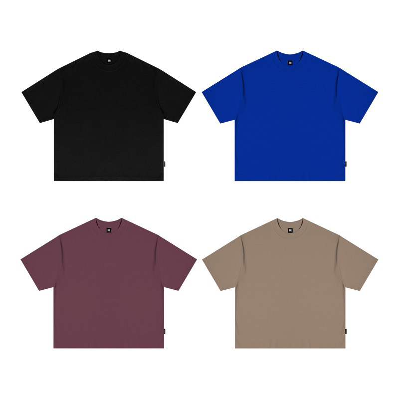 Boxy Fit Tee BAJU KAOS DISTRO Pria Wanita Polos Oversize - Cotton Combed 20S