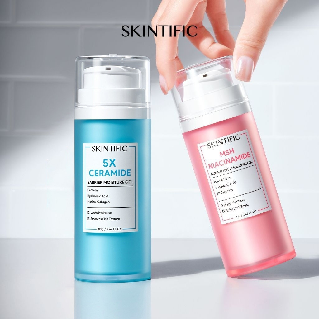 【Big Size】SKINTIFIC 5X Ceramide Barrier Moisture Gel 80g / MSH Niacinamide Brightening Moisture Gel 