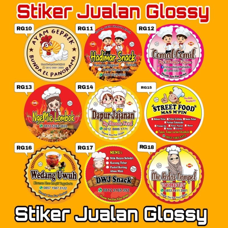 

PROMO AMBYAR TERMURAH Cetak Stiker makanan Stiker Lebel stiker merek Stiker Bulat TERBAIK
