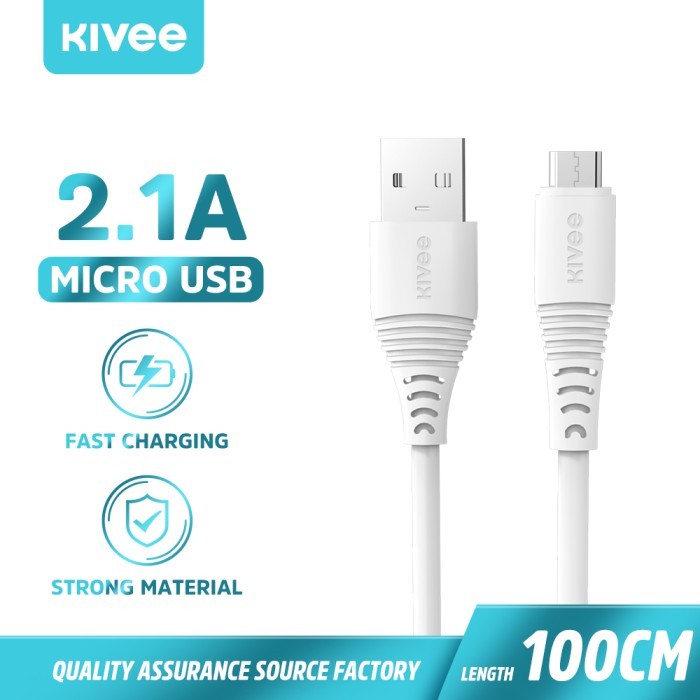 Kivee Kabel Data Tipe Micro Fast Charging Xiaomi Charge OPPO huawei - MicroUSB