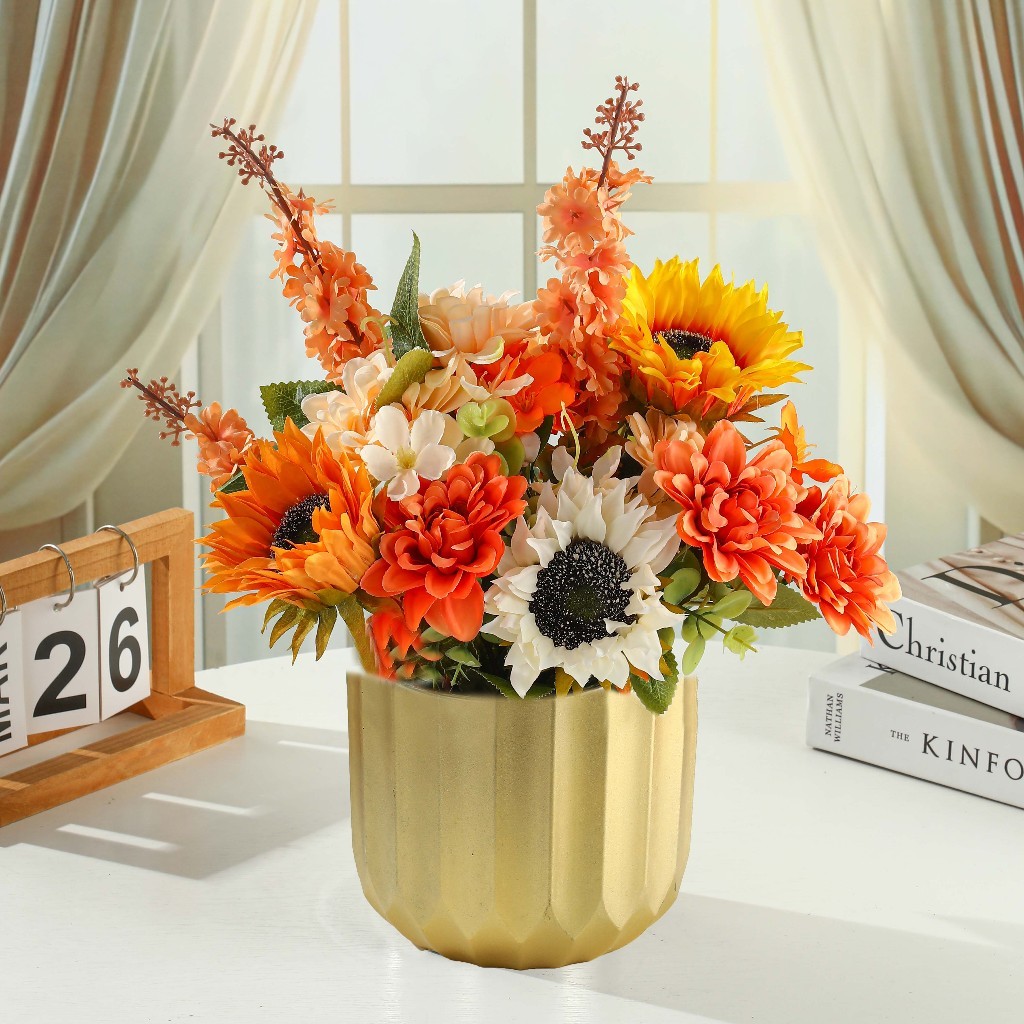 Vas Bunga Aesthetic Ruang Tamu Pot Bunga Plastik Aesthetic untuk Ruang Tamu Hiasan Meja Makan Vas Bu