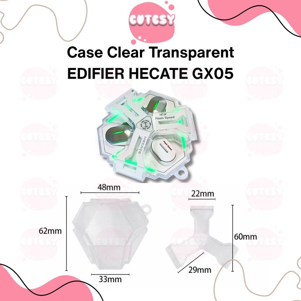 Case Casing Cover Pelindung Silicone EDIFIER HECATE GX05 + Carabiner Cutesy
