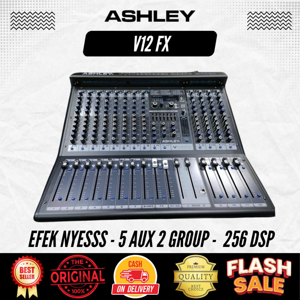 Mixer 12 Channel Ashley V12FX