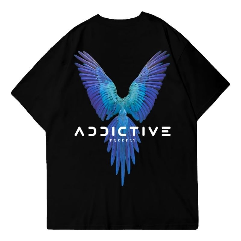 Addictive Premium Oversize T-Shirt - Freefly, Kaos Atasan Pakaian Cotton Combed