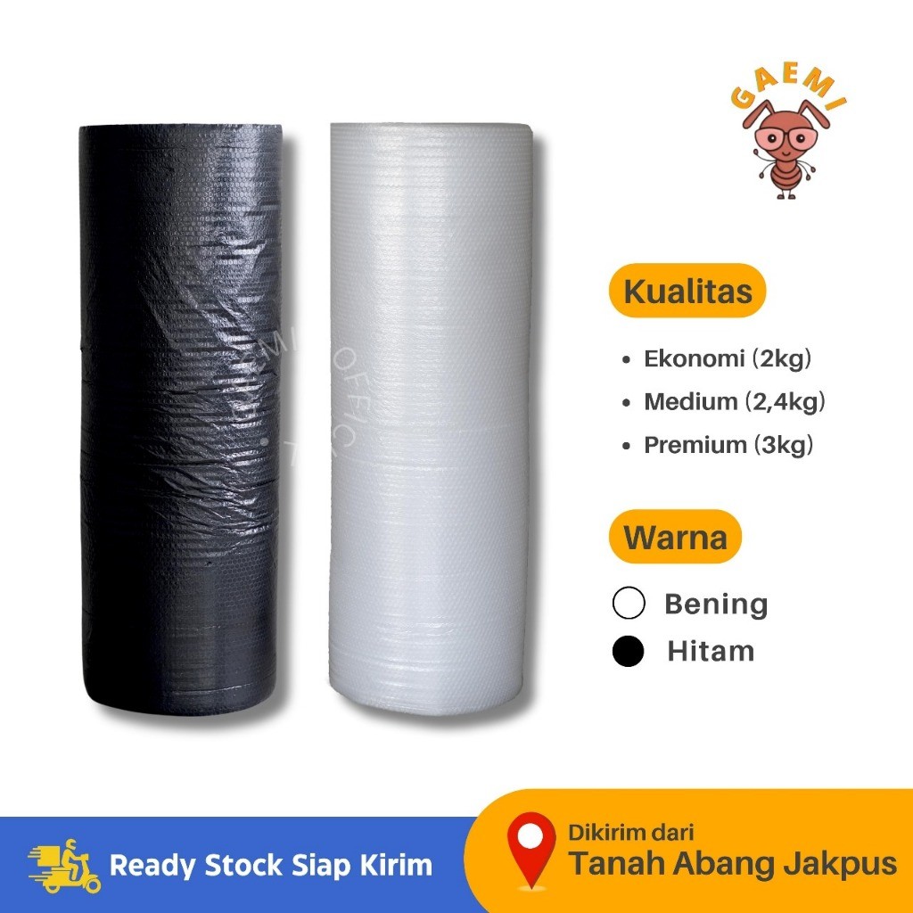 

CALIOGRI.SHOP Bubble Wrap Roll Premium Bahan Tebal Gaemi 125cmx50m Harga Promo!
