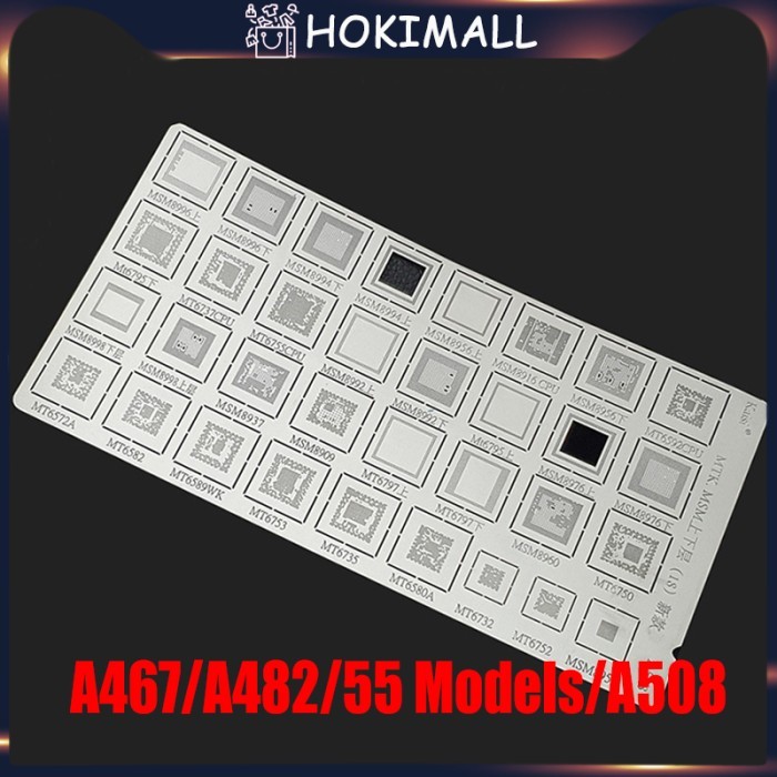 4Pcs Cetakan Universal IC Plat Amaoe BGA / Stencil Plat BGA Universal