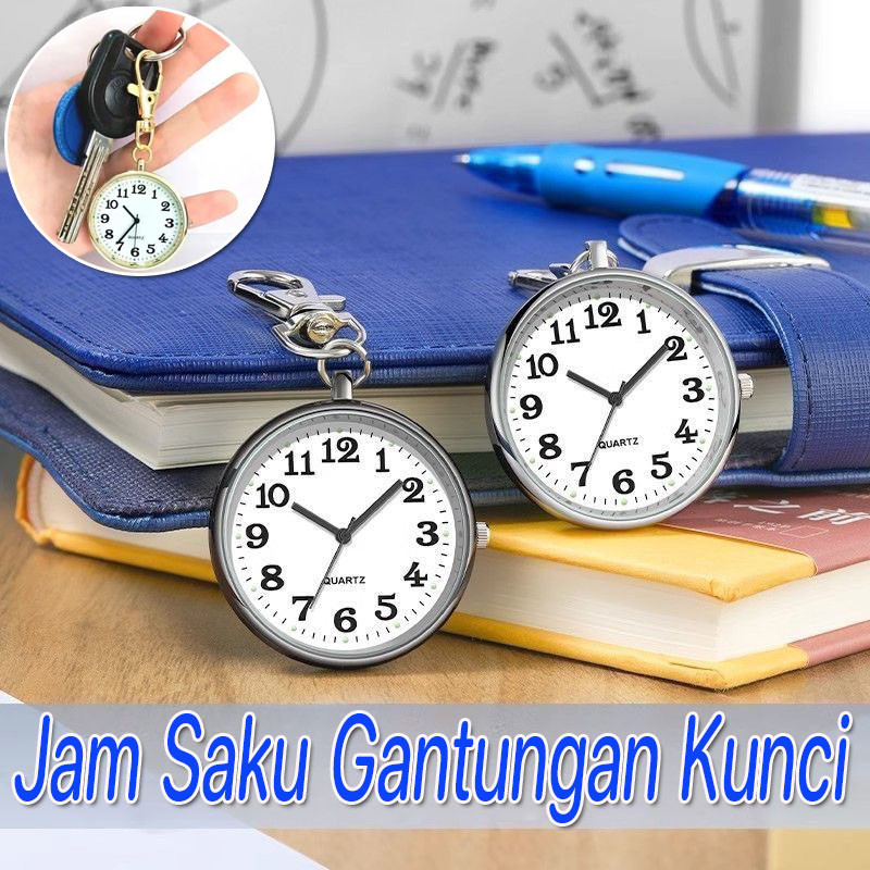 [COD] Jam Saku Gantungan Kunci Perawat Mini Gantungan Kunci Jam Saku Digital