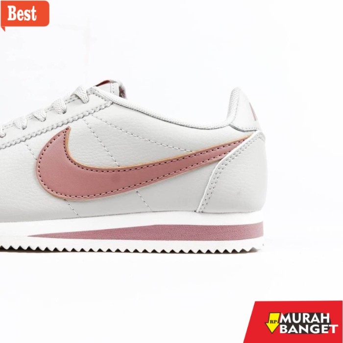 sepatu cowok model sekarang (Womens) Cortez Classics Leather Light Bone Particle Pink - Particle Pin