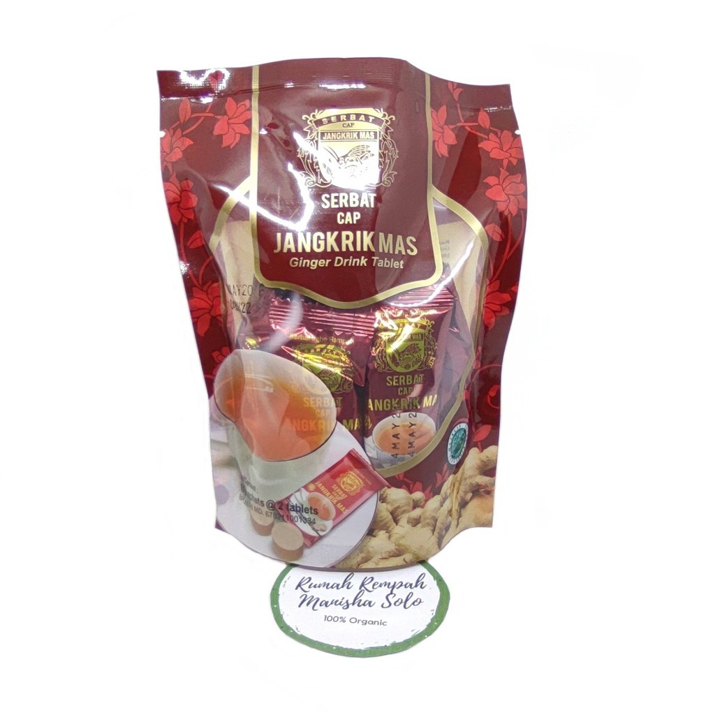 

Ginger Drink Tablet / Wedang Serbat Jahe Cap Jangkrik Mas