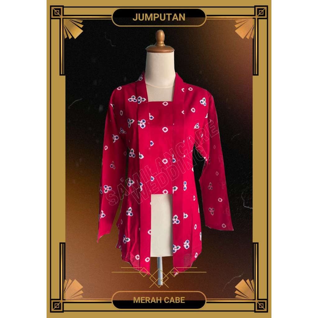 KEBAYA KUTUBARU JUMPUTAN / KEBAYA JAWA MOTIF JUMPUTAN TERMURAH