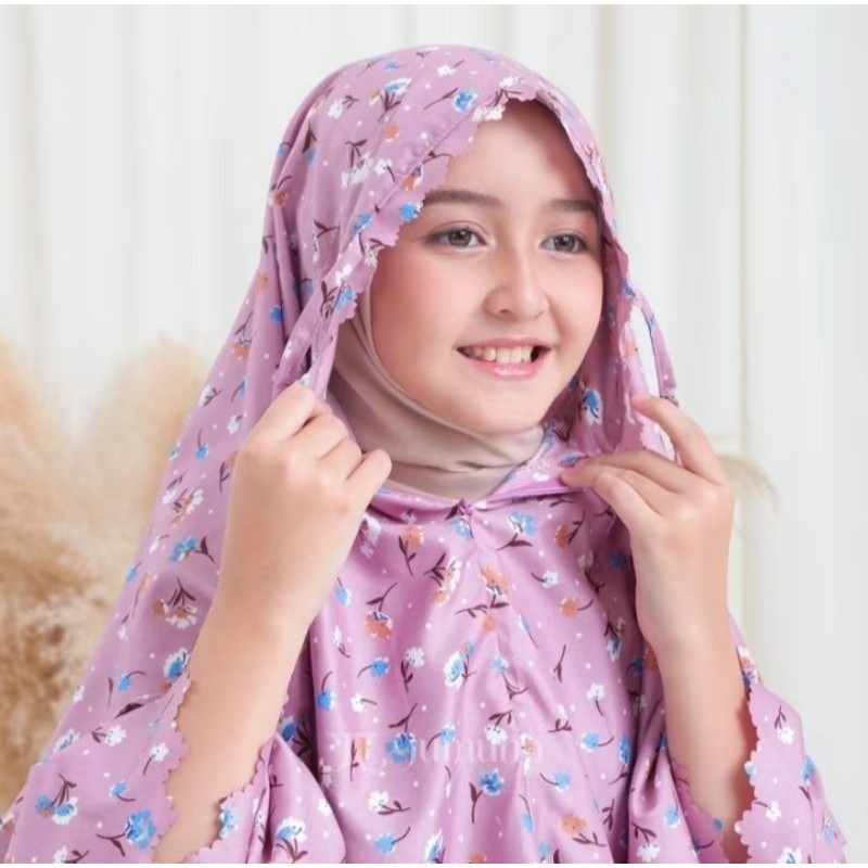PREMIUM / Mukena Anak Perempuan Katun Mikro Motif Premium | Mukena Anak Anak Umur 9 12 Tahun