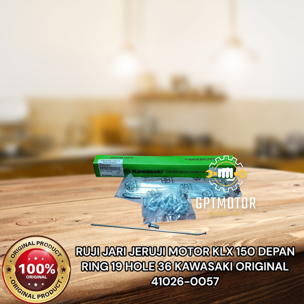 RUJI JARI JERUJI MOTOR  KLX 150 DEPAN RING 19 HOLE 36 KAWASAKI ORIGINAL 41026-0057