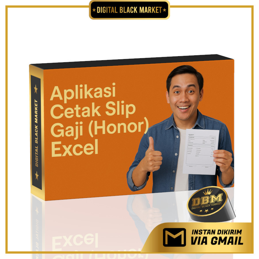 ID32002 - Aplikasi Cetak Slip Gaji (Honor) Excel