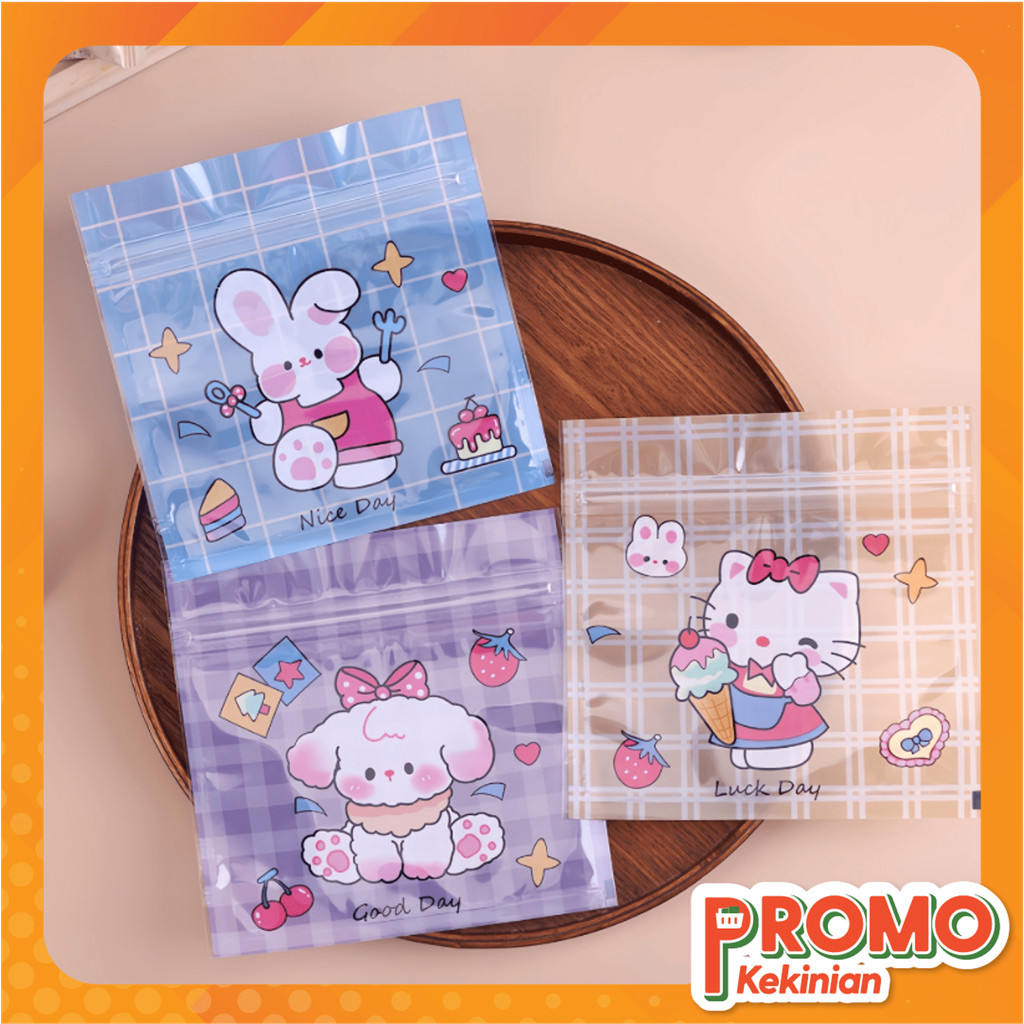 

Promo Kekinian - 6594 Plastik Kemasan Karakter / Zip Lock Mini Untuk Camilan