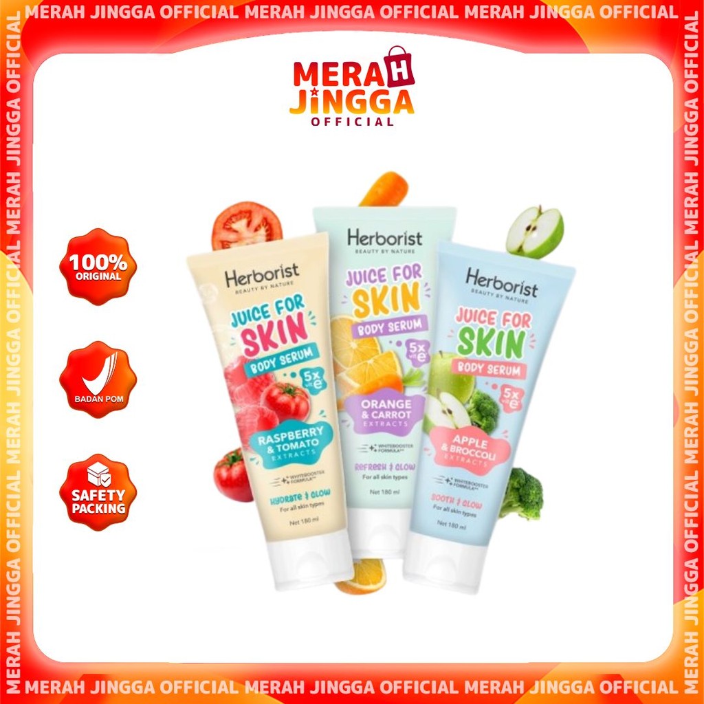 Herborist Juice For Skin Series | Body Serum - Exfoliating Gel - Face Scrub | Merah Jingga Official