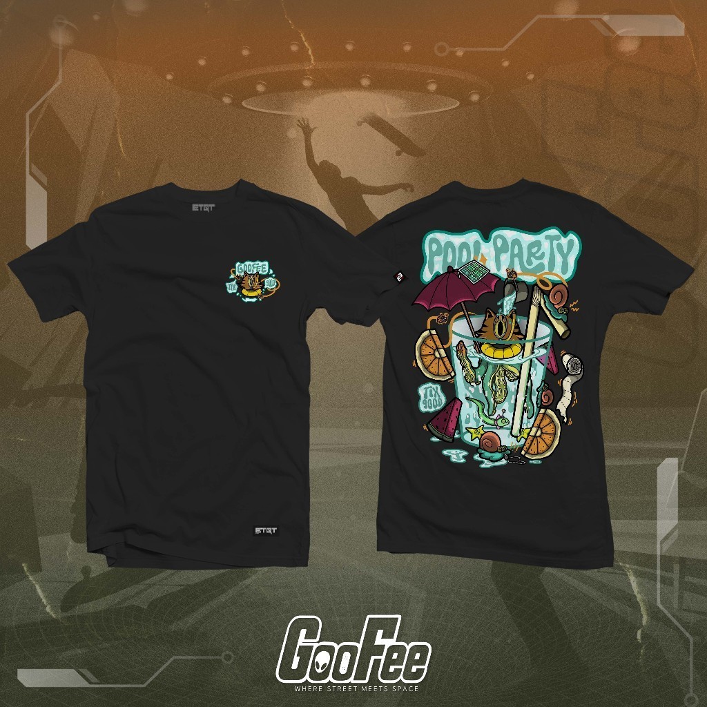 ETQT Anime Oversized Shirt - Unisex - ETQT Brand Shirt - Pool Party