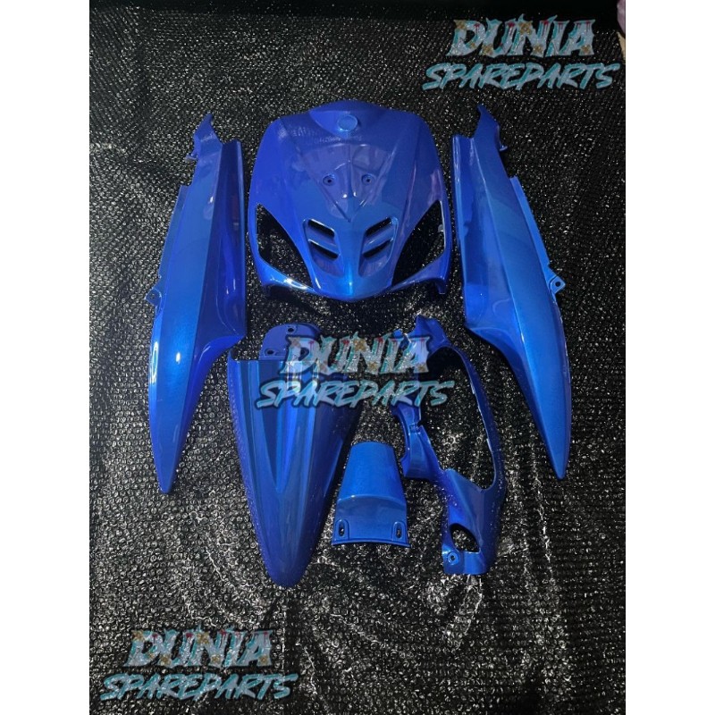BODY HALUS FULL SET YAMAHA MIO SPORTY WARNA BIRU SAPIRE CAT TERBARU COSTUM