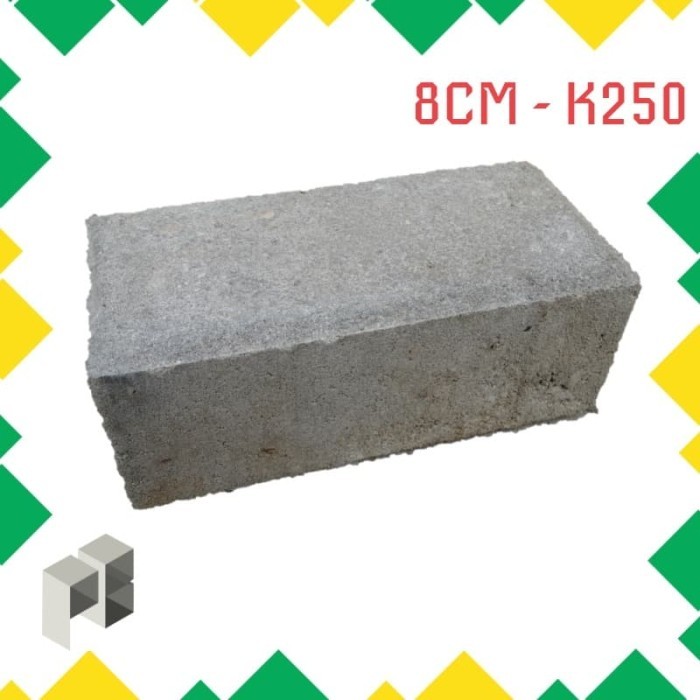 AU Paving Block 8 CM - Bata - K250 (Harga Per m2)