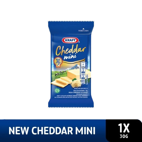 

Kraft Keju Cheddar Regular 30g ( Mini Size) | Keju Mini | Kemasan Kecil Untuk Memasak Kue dan Burge