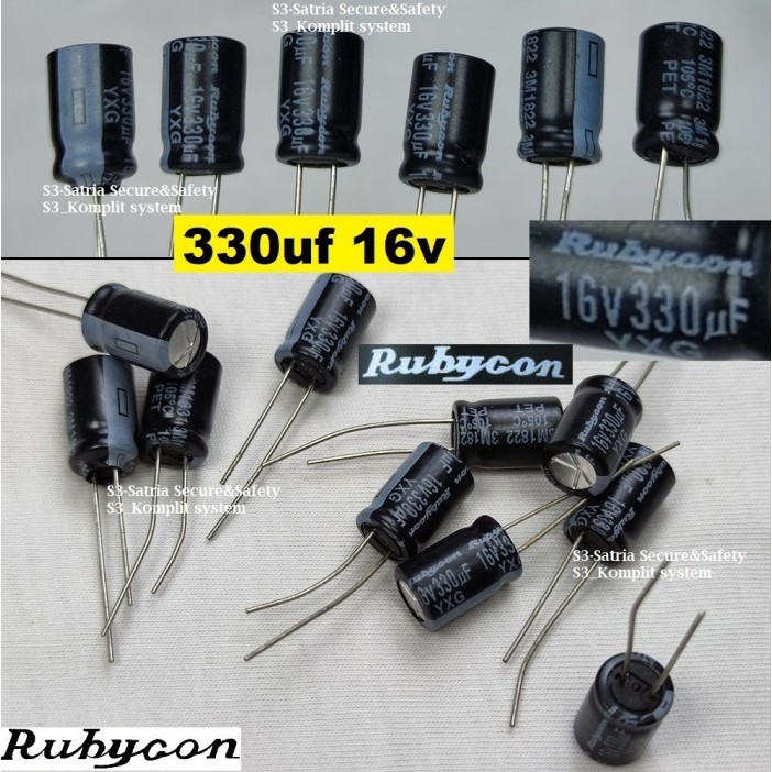 Elko 330uf 16V elco 330 uf 16 v 16vol 330uf16V 330uf/16V Capacitor