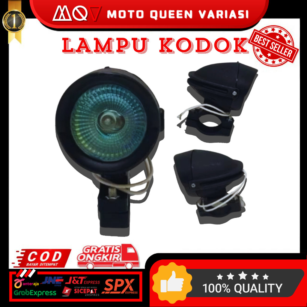 PROMO LAMPU TEMBAK KODOK H3 FOGLAMP KABUT STANG LAMPU SOROT KODOK HALOGEN TRAIL UNIVERSAL MOTOR SUPE