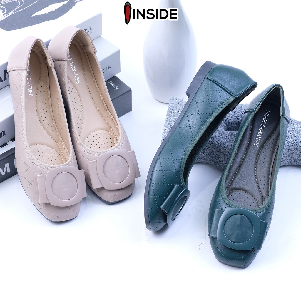 INSIDE SIGNATURE Yoana Flat Shoes Sepatu Flat Empuk Dan Elegant