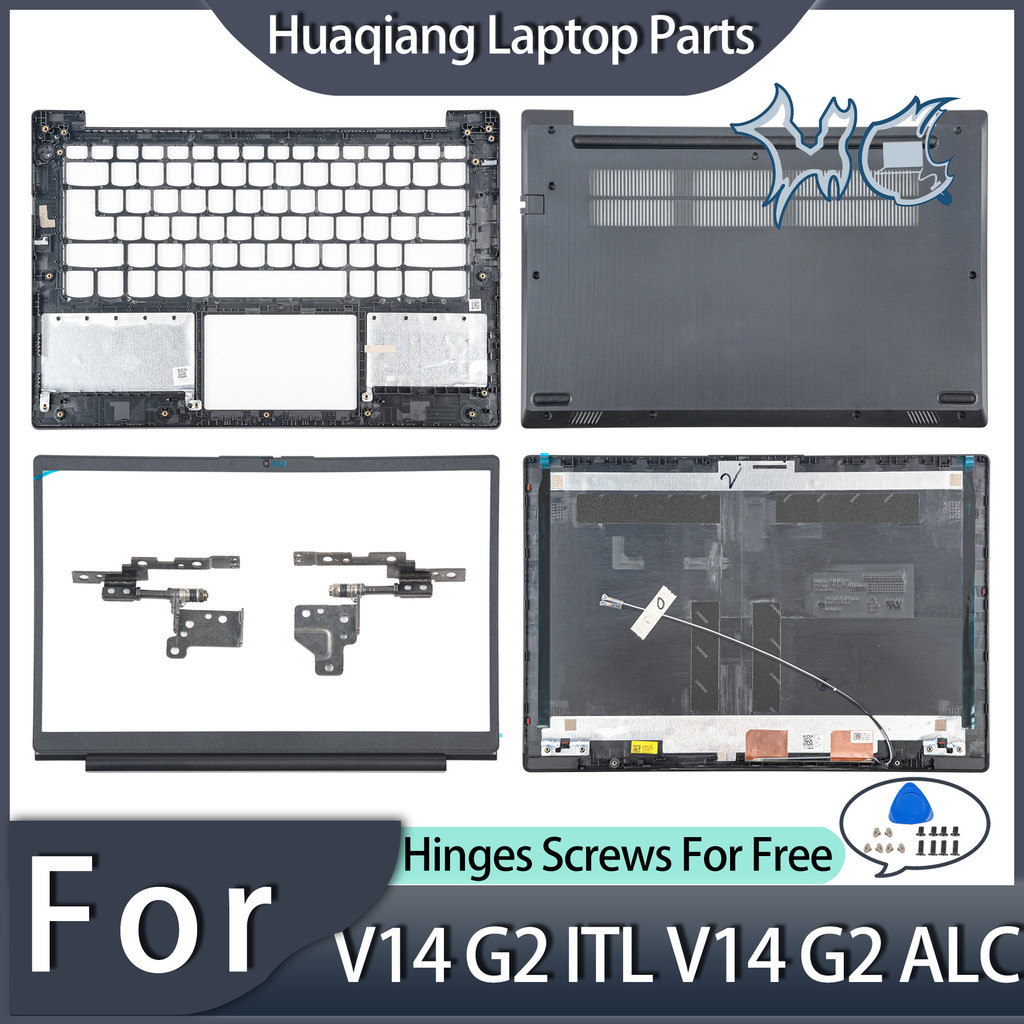 New Laptop Case For Lenovo V14 G2 ITL V14 G2 ALC IJL LCD Back Cover Front Bezel Palmrest Bottom Case