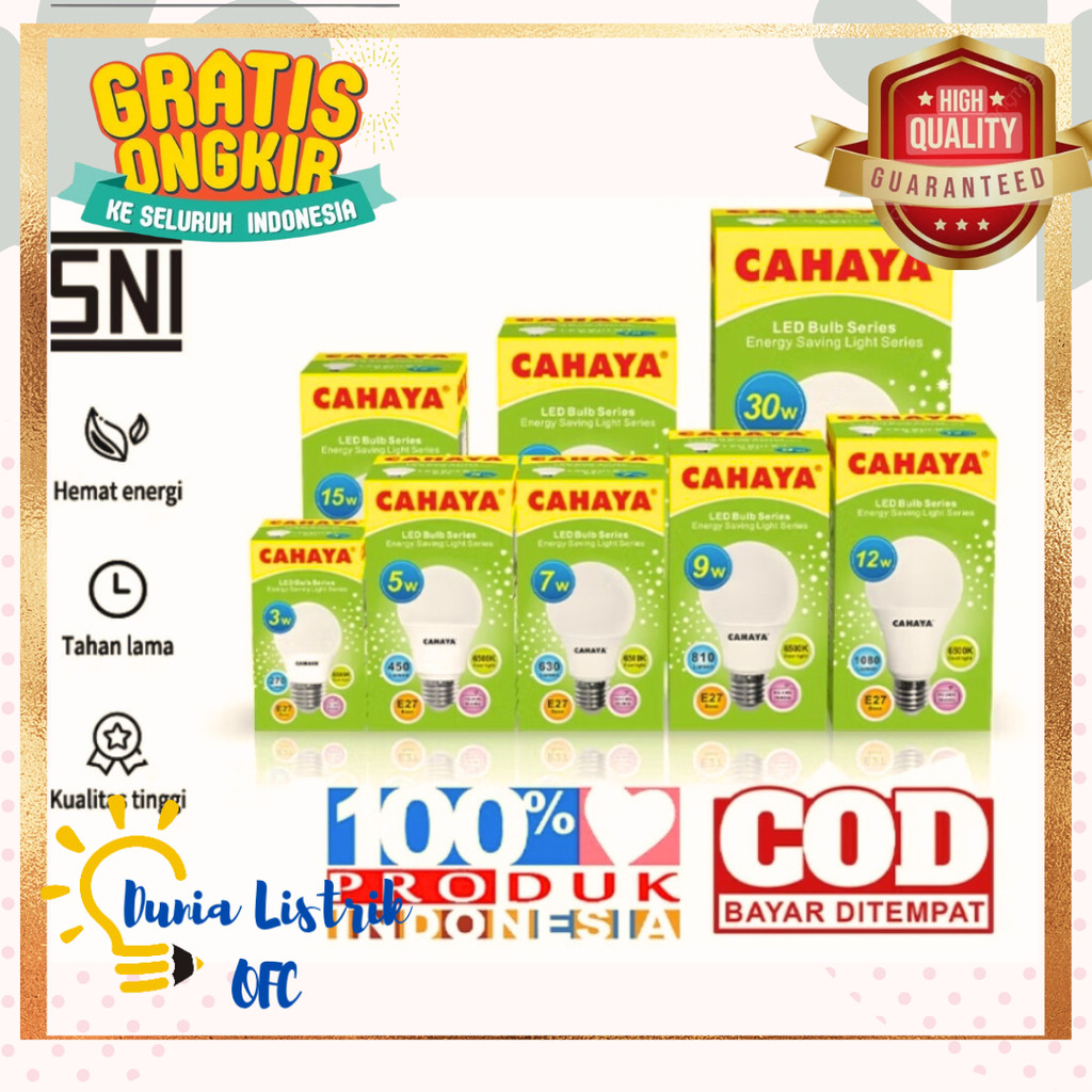 Lampu Led Cahaya 15watt Cool Day Light Lampu Led SNI HIgh Quality