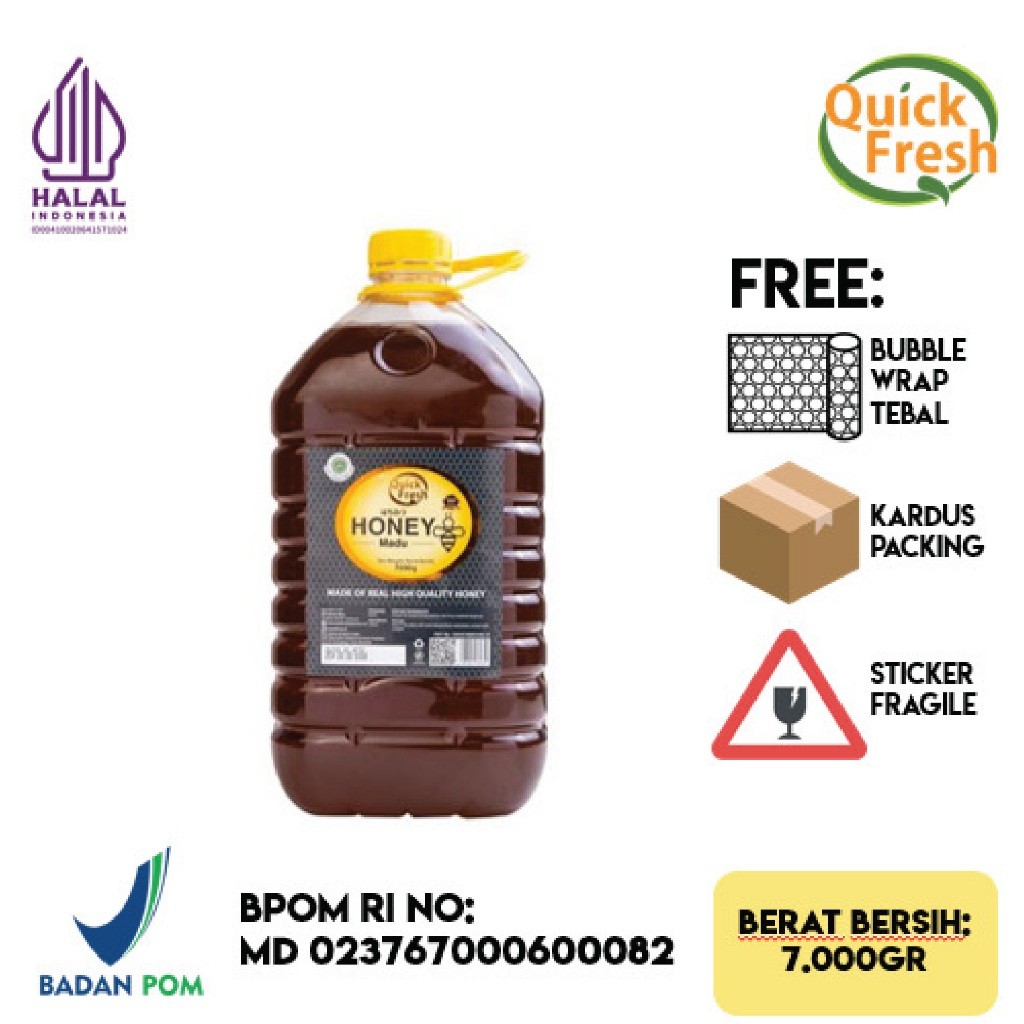 

Quick Fresh Honey / Madu 7000 gr (Refill)