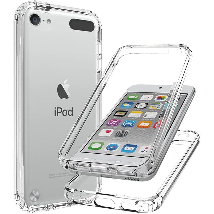 Clear iPod Touch 7th Generation Case Heavy Duty Full Body Rugged Slim Fit Shockproof Cover for iPod 