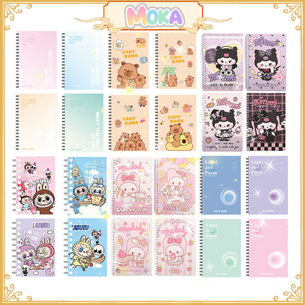 

MOKA 1 Pcs & 4 Pcs Buku Tulis Ring Motif A5 / Buku Catatan Ukuran A5 Termurah MKA52 Beli 4 Lebih Murah