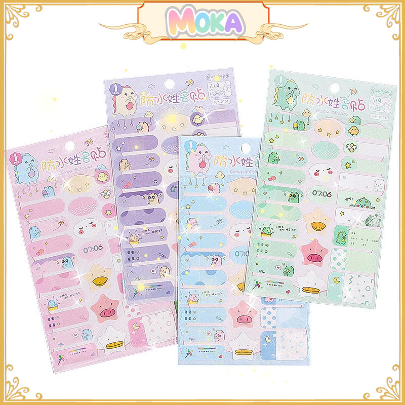 

MOKA Sticker Label Bisa Untuk Tulis Nama Motif Dan Karaker Unik Lucu Anti Air MKA149