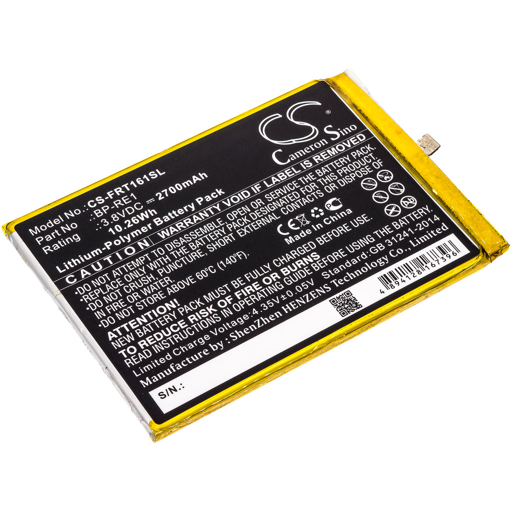 Li-Polymer Mobile, SmartPhone Battery for FREETEL, 3.8V, 2700mAh , Compatible Models: FTJ161B, FTJ16