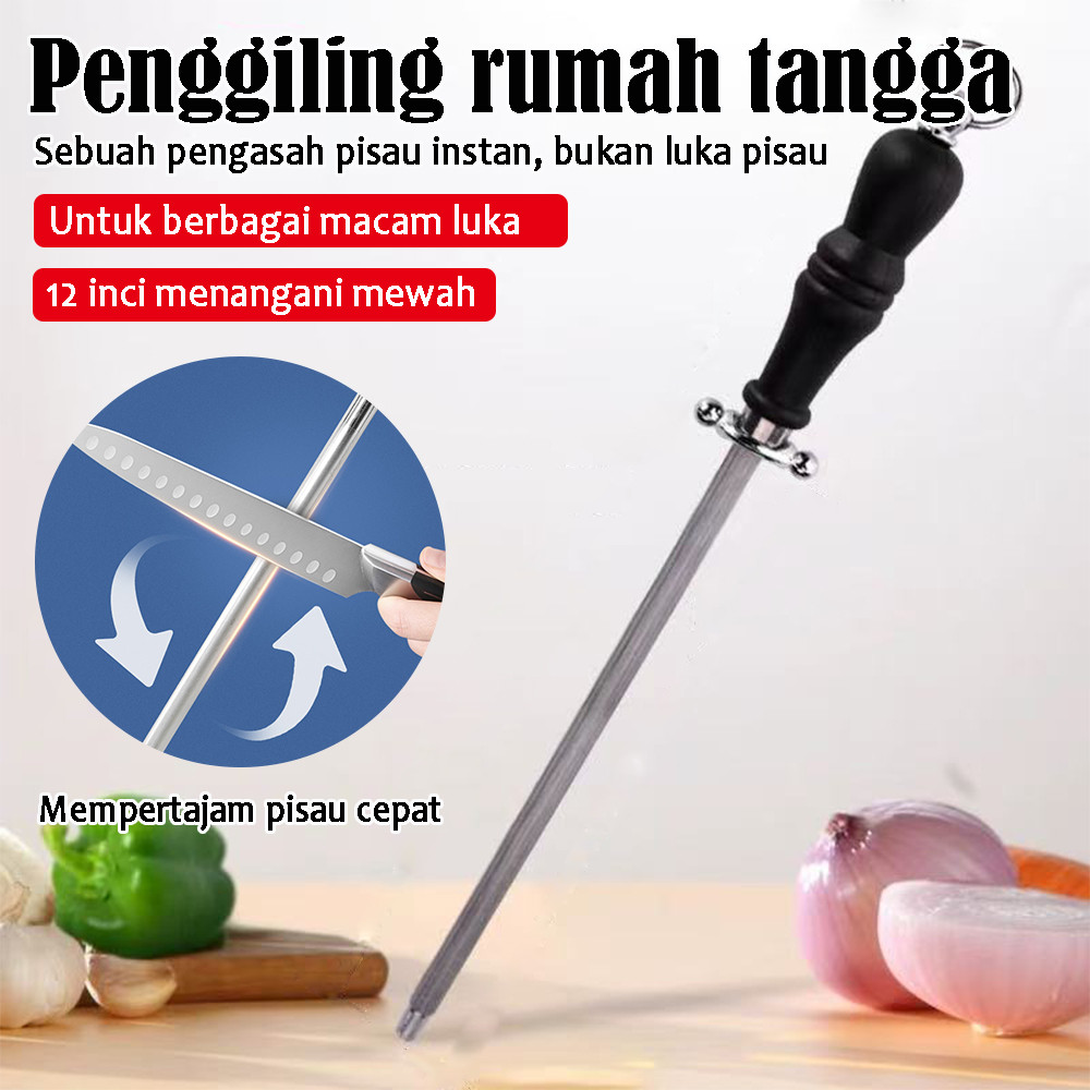 Professional Stick Baja | Carl Stick Model Pengasah Pisau Asahan | 12 Inch Pengasah Pisau