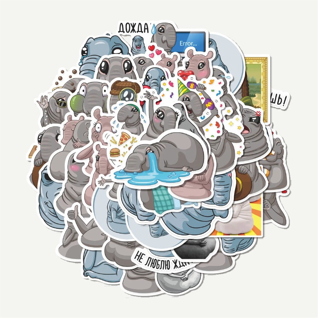 

Sticker Pack Stiker Kartun Homunculus loxodontus | Sticker TUMBLR | Stiker LAPTOP KOPER HELM