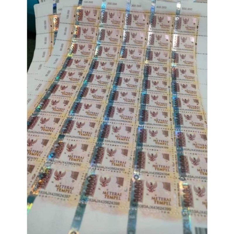 

Meterai 10.000 asli pos (1 pcs) original new TERMURAH.!!